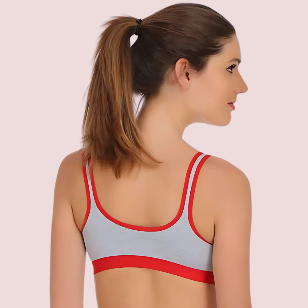 Non-padded medium impact Sports bra ( 2 Pack )
