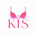 Pink bra silhouette with a heart and 'KIS' text on a white background