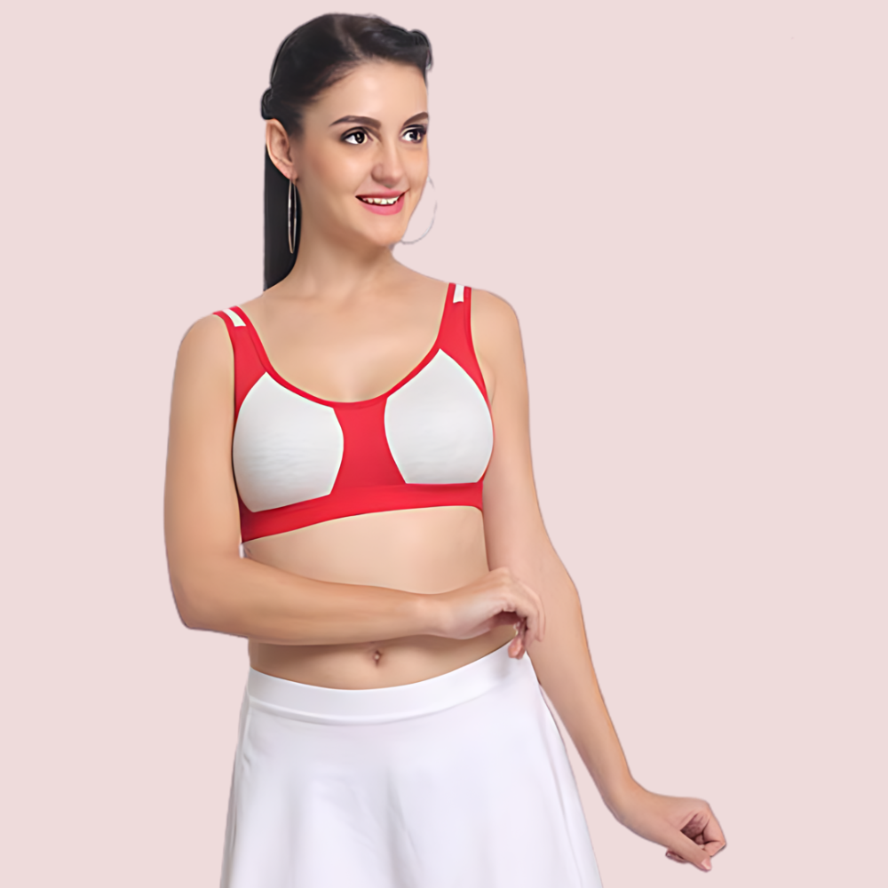 Non-padded medium impact Sports bra ( 2 Pack )