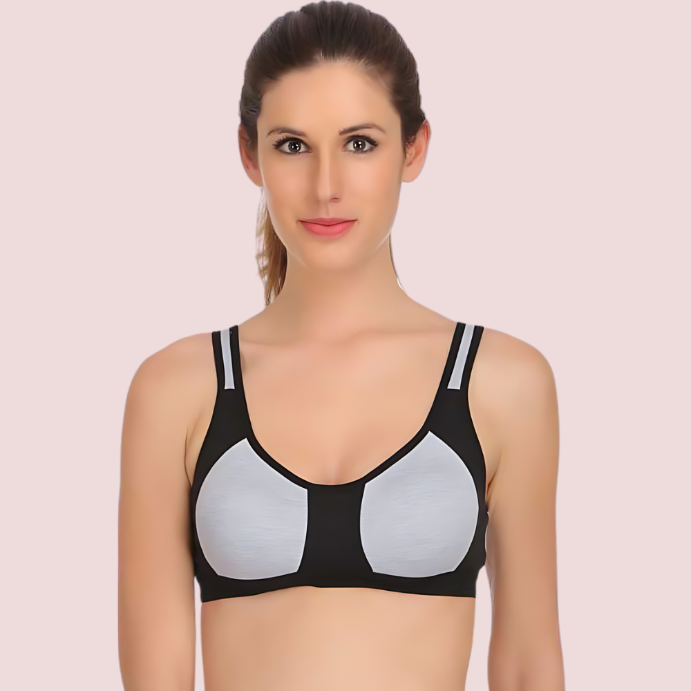 Non-padded medium impact Sports bra ( 2 Pack )