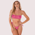 See through Bandeau lingerie set